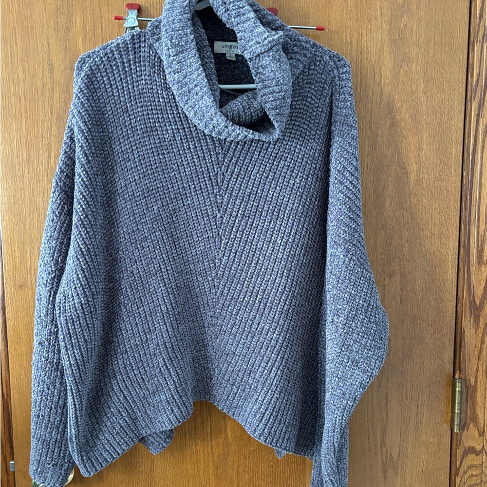 Umgee Sweater Womens Small Turtleneck‎ Relaxed Oversized Knit